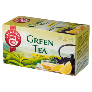 Teekanne Green Tea Lemon Aromatyzowana herbata zielona 35 g (20 x 1,75 g)