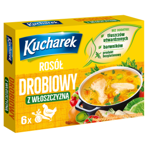 Kucharek Rosół drobiowy z włoszczyzną 60 g (6 x 10 g)