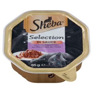 Sheba Selection Karma dla dorosłych kotów z kawałkami cielęciny 85 g