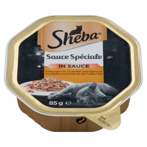 Sheba Sauce Spéciale Karma dla dorosłych kotów frykas z indykiem i warzywami 85 g