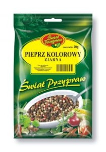 Świat Przypraw Pieprz kolorowy ziarna 20 g