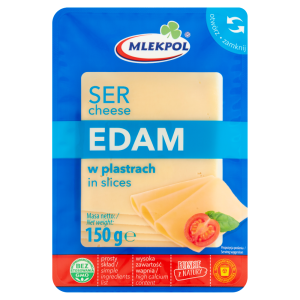   Mlekpol Ser Edam w plastrach 150 g