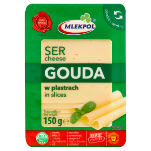   Mlekpol Ser Gouda w plastrach 150 g