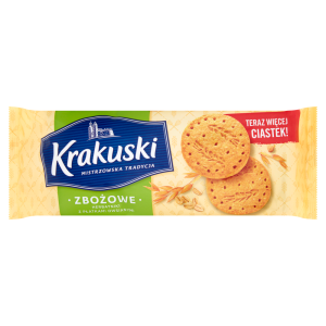 Krakuski Zbożowe Herbatniki z płatkami owsianymi 201 g