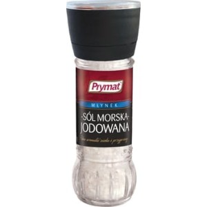 Prymat Sól jodowana morska młynek 180 g 