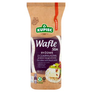 Kupiec Slim Wafle ryżowe z czarnuszką 90 g (18 sztuk)