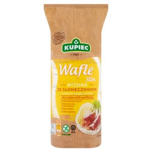 Kupiec Slim Wafle ryżowe ze słonecznikiem 84 g (18 sztuk)