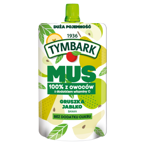 Tymbark Mus 100 % z owoców gruszka jabłko banan 200 g